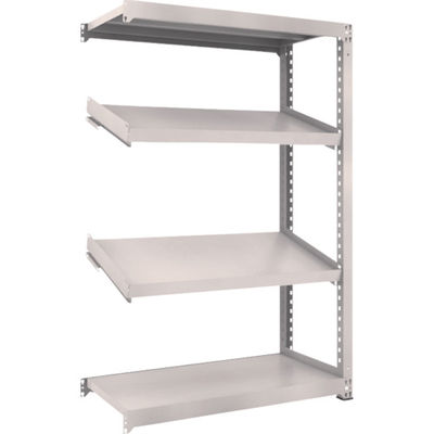 TRUSCO スチールラック M3型中量棚 1200X571XH1800 4段 傾斜2段 連結 M3-6464K2B 1台(1個)（直送品）