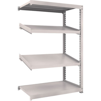 TRUSCO スチールラック M3型中量棚 1200X721XH1800 4段 傾斜2段 連結 M3-6474K2B 1台(1個)（直送品）