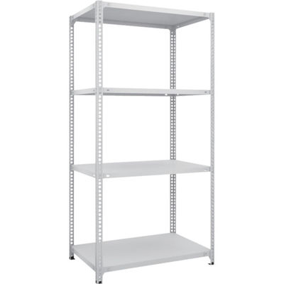 TRUSCO スチールラック SBL型抗菌塗装セミボルトレス軽量棚 W875XD600XH1800 4段 W色 SBL-6364-W（直送品）