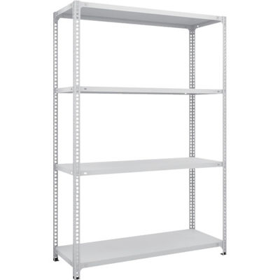 TRUSCO スチールラック SBL型抗菌塗装セミボルトレス軽量棚 W1200XD450XH1800 4段 W色 SBL-6444-W（直送品）