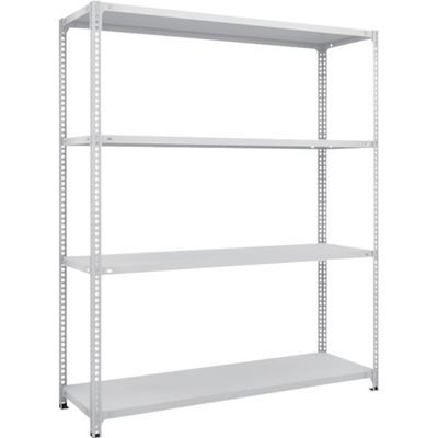 TRUSCO スチールラック SBL型抗菌塗装セミボルトレス軽量棚 W1500XD450XH1800 4段 W色 SBL-6544-W（直送品）