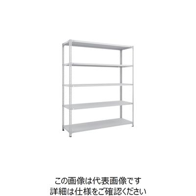 TRUSCO スチールラック SBL型抗菌塗装セミボルトレス軽量棚 W1500XD450XH1800 5段 W色 SBL-6545-W（直送品）