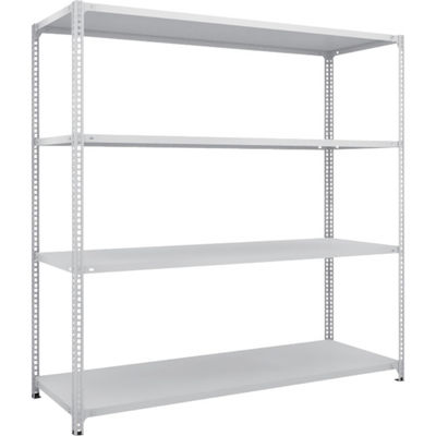 TRUSCO スチールラック SBL型抗菌塗装セミボルトレス軽量棚 W1800XD600XH1800 4段 W色 SBL-6664-W（直送品）