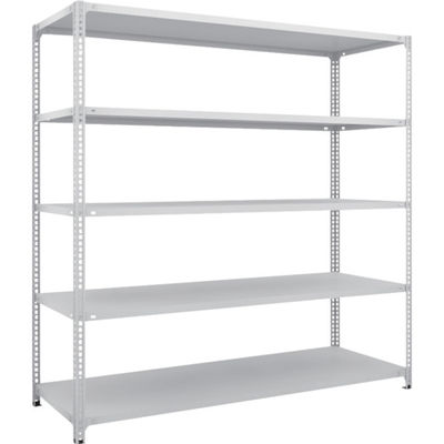 TRUSCO スチールラック SBL型抗菌塗装セミボルトレス軽量棚 W1800XD600XH1800 5段 W色 SBL-6665-W（直送品）