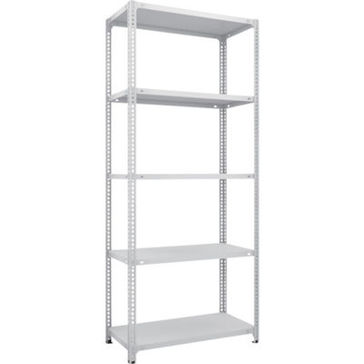 TRUSCO スチールラック SBL型抗菌塗装セミボルトレス軽量棚 W875XD450XH2100 5段 W色 SBL-7345-W（直送品）