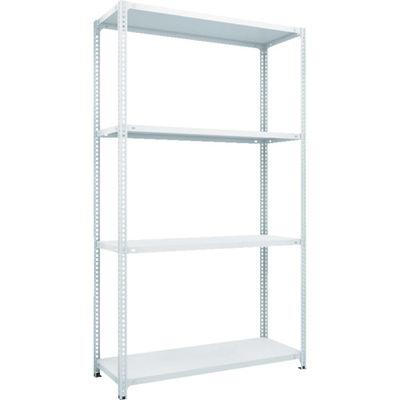 TRUSCO スチールラック SBL型抗菌塗装セミボルトレス軽量棚 W1200XD450XH2100 4段 W色 SBL-7444-W（直送品）