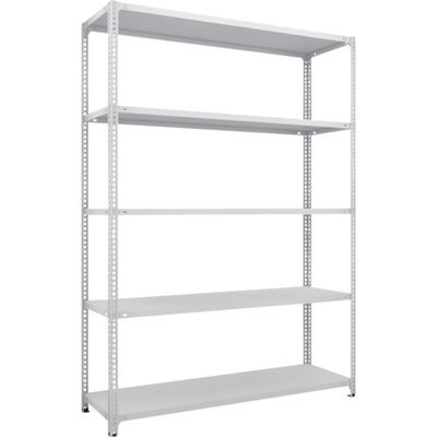 TRUSCO スチールラック SBL型抗菌塗装セミボルトレス軽量棚 W1500XD450XH2100 5段 W色 SBL-7545-W（直送品）