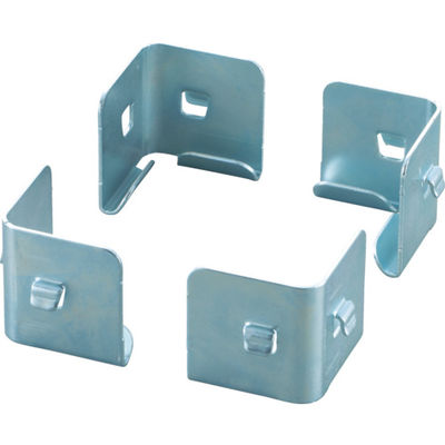 トラスコ中山 TRUSCO スチールラック SBL型抗菌塗装セミボルトレス軽量棚用 中段金具 4個入 SBL-NUSET 1セット(4個)（直送品）