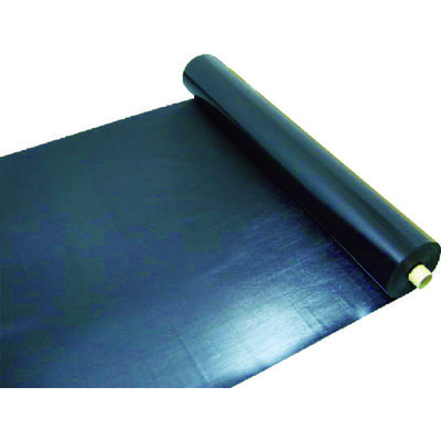 日大工業 ワニ印 塩ビ養生シート 黒 厚み0.15MM 1M×50M 003080 1本 485-1552（直送品）