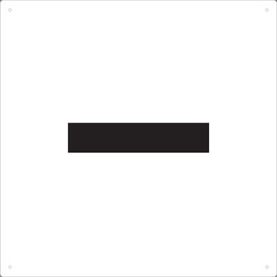 トラスコ中山 TRUSCO 表示板 アルファベット「ハイフン」 420X420 TAEH-BR 1枚 487-6393（直送品）