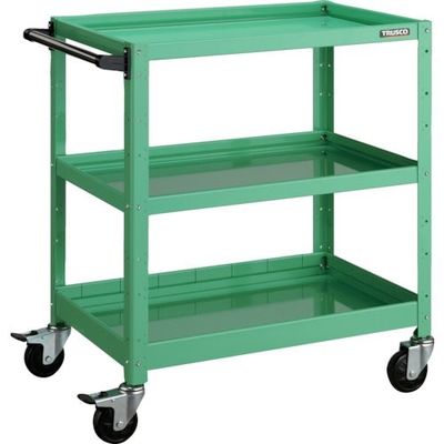 TRUSCO ツールワゴン バーディワゴン 750X500XH880 浅2深1段 ヤンググリーン BDW-973F1-YG 1台（直送品）