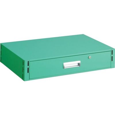 トラスコ中山 TRUSCO イーグル バーディワゴン用 深型1段引出 750×500 ヤンググリーン EGW-75Y-YG 1個(1台)（直送品）