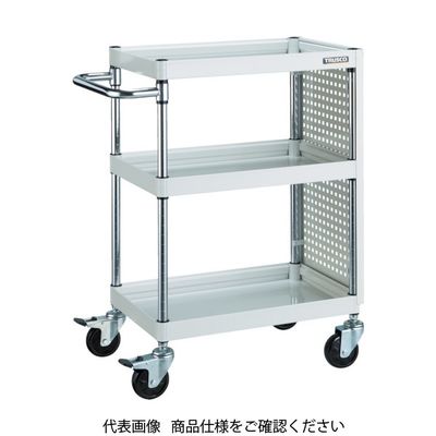 トラスコ中山 TRUSCO ツールワゴン ファルコンワゴン 750X500 パネル付 ヤンググリーン FAW-973P-YG 1台（直送品）