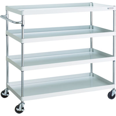 TRUSCO ツールワゴン フェニックスワゴン 省音 1200X600XH1200 4段 ホワイト PEW-12124-W 1台（直送品）