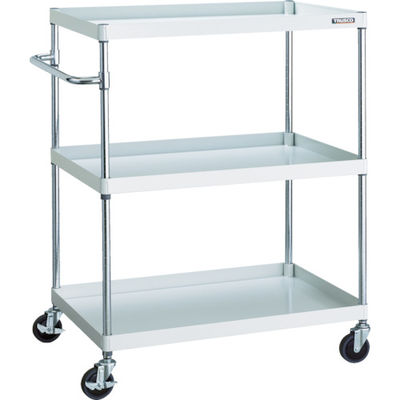 トラスコ中山 TRUSCO ツールワゴン フェニックスワゴン 省音 900X600XH1200 3段 ホワイト PEW-1293-W 1台（直送品）