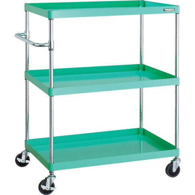 TRUSCO ツールワゴン フェニックスワゴン 省音 900X600XH1200 3段 ヤンググリーン PEW-1293-YG 1台（直送品）