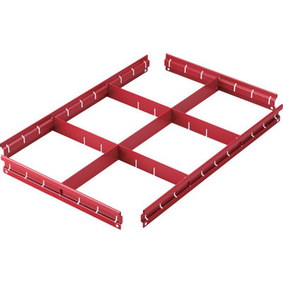 トラスコ中山 TRUSCO ツールワゴン フェニックスワゴン 仕切板セット 600X400用 レッド PEW-64SSET-R 1個（直送品）