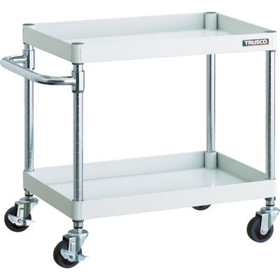 トラスコ中山 TRUSCO ツールワゴン フェニックスワゴン 省音 600X400XH600 2段 ホワイト PEW-662-W 1台（直送品）