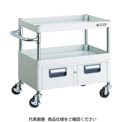 TRUSCO ツールワゴン フェニックスワゴン 省音 750X500XH600 2列引出付 ホワイト PEW-672W-W 1台（直送品）