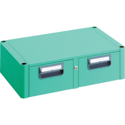 トラスコ中山 TRUSCO ツールワゴン フェニックスワゴン 2列引出 750X500 ヤンググリーン PEW-75W-YG 1台（直送品）