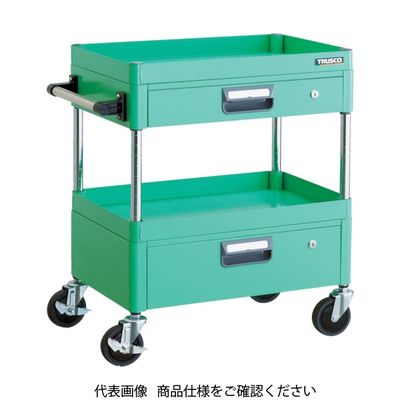 トラスコ中山 TRUSCO ツールワゴン フェニックスワゴン 省音 600X400XH740 引出付 ホワイト PEW-762VZ-W 1台（直送品）