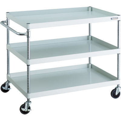 トラスコ中山 TRUSCO ツールワゴン フェニックスワゴン 省音 1000X650XH880 3段 ホワイト PEW-9103-W 1台（直送品）