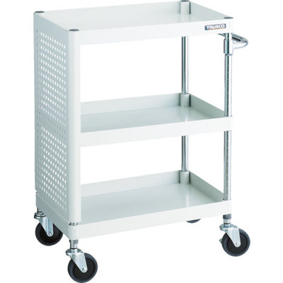 TRUSCO ツールワゴン フェニックスワゴン 省音 600X400XH880 パネル付 ホワイト PEW-963PL-W 1台（直送品）