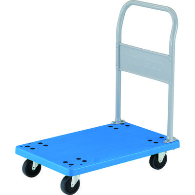 トラスコ中山 TRUSCO 樹脂台車 グランカート サイレント バリュータイプ 固定 718X468 TP-702K 1台 489-2933（直送品）