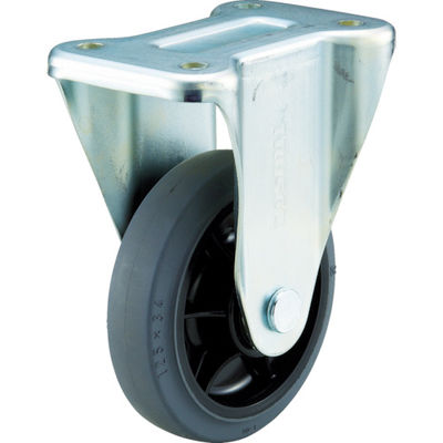 トラスコ中山 TRUSCO グランカート用 固定キャスターφ125 ゴム車 TYPMR-125NWRB-G 1個 489-5649（直送品）