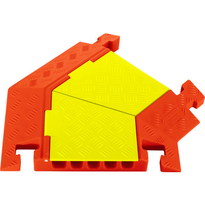 CHECKERS ラインバッカー ケーブルプロテクタ 重量型 電線5本 右曲 CPT5X125-R-Y/O 1本（直送品）