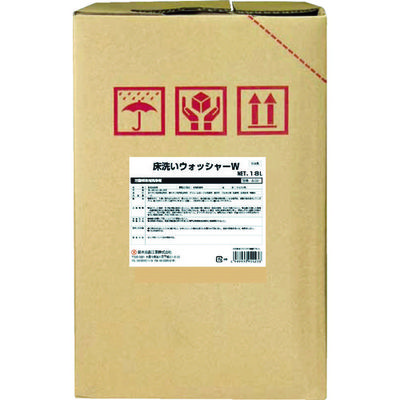 鈴木油脂工業 SYK 床用洗剤 床洗いウォッシャーW 18L S-031 1個(1缶) 493-3800（直送品）