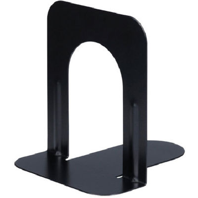 ナカバヤシ ブックエンドTタイプ Sサイズ マットブラック BE-T102-MD 1組(2枚) 493-4920（直送品）