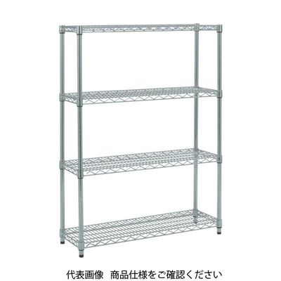 トラスコ中山 TRUSCO ステンレス製メッシュラック H1228XW605XD305 4段 TSM-4234 1台(1個)（直送品）