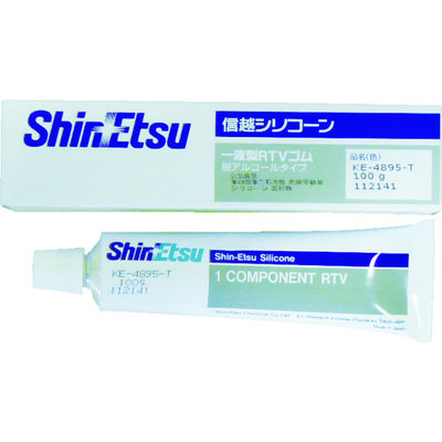 信越化学工業 信越 シーリング 低分子シロキサン低減タイプ 100g 透明 KE4895T-100 1本 492-1259（直送品）