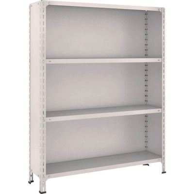 TRUSCO スチールラック 軽量棚背板・側板付 W1200XD300X1500 4段 ネオグレー 54V-24 NG 1台(1個)（直送品）