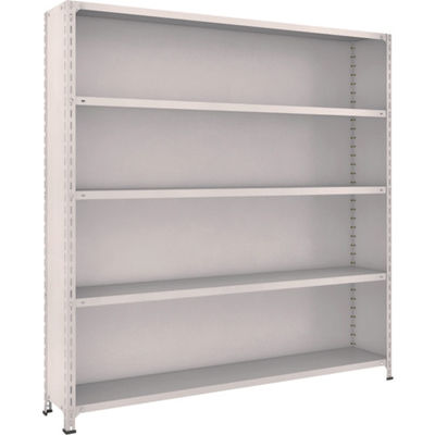 TRUSCO スチールラック 軽量棚背板・側板付 W1800XD300X1800 5段 ネオグレー 66V-25 NG 1台(1個)（直送品）