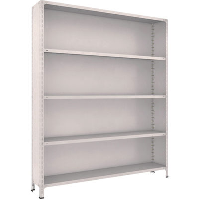 TRUSCO スチールラック 軽量棚背板・側板付 W1800XD300X2100 5段 ネオグレー 76V-25 NG 1台(1個)（直送品）