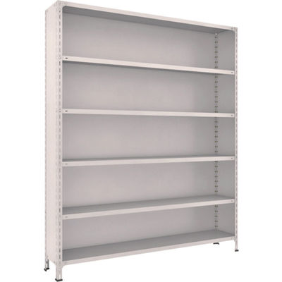 TRUSCO スチールラック 軽量棚背板・側板付 W1800XD300X2100 6段 ネオグレー 76V-26 NG 1台(1個)（直送品）