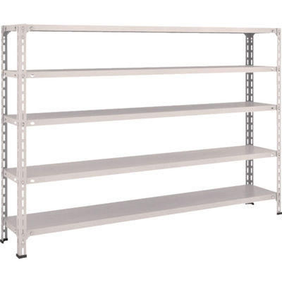 TRUSCO スチールラック 軽量棚開放型 W1800XD300XH1200 5段 ネオグレー 46V-15 NG 1台(1個)（直送品）