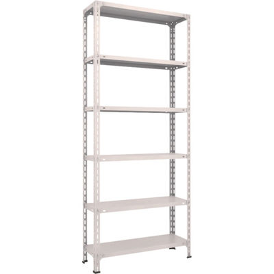 トラスコ中山 TRUSCO スチールラック 軽量棚開放型 W875XD300XH2100 6段 ネオグレー 73V-16 NG 1台(1個)（直送品）