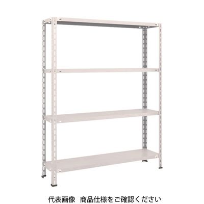 TRUSCO スチールラック 軽量棚 中棚ボルトレス型1200X300X1500 4段 ネオグレー L54V-14 NG 1台(1個)（直送品）