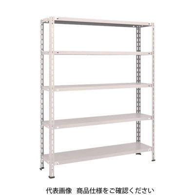TRUSCO スチールラック 軽量棚 中棚ボルトレス型1200X300X1500 5段 ネオグレー L54V-15 NG 1台(1個)（直送品）