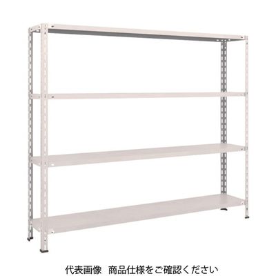 TRUSCO スチールラック 軽量棚 中棚ボルトレス型1800X300X1500 4段 ネオグレー L56V-14 NG 1台(1個)（直送品）