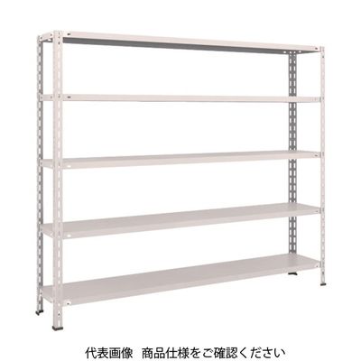 TRUSCO スチールラック 軽量棚 中棚ボルトレス型1800X300X1500 5段 ネオグレー L56V-15 NG 1台(1個)（直送品）