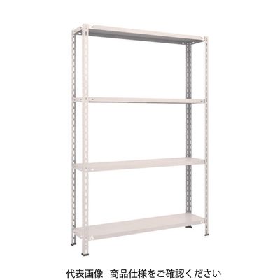 TRUSCO スチールラック 軽量棚 中棚ボルトレス型1200X300X1800 4段 ネオグレー L64V-14 NG 1台(1個)（直送品）