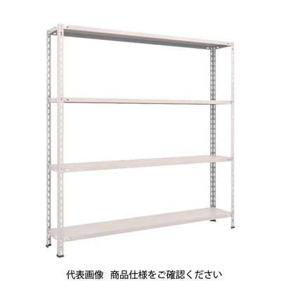 TRUSCO スチールラック 軽量棚 中棚ボルトレス型1800X300X1800 4段 ネオグレー L66V-14 NG 1台(1個)（直送品）