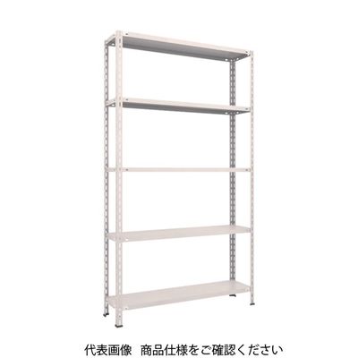 TRUSCO スチールラック 軽量棚 中棚ボルトレス型1200X300X2100 5段 ネオグレー L74V-15 NG 1台(1個)（直送品）