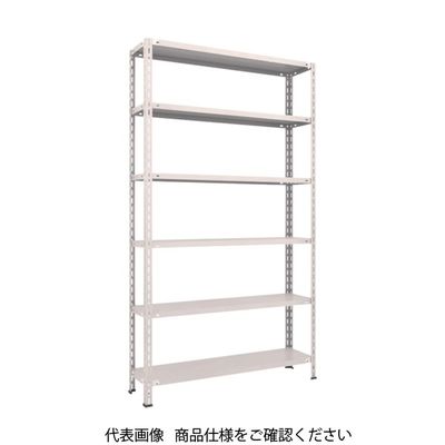 TRUSCO スチールラック 軽量棚 中棚ボルトレス型1200X300X2100 6段 ネオグレー L74V-16 NG 1台(1個)（直送品）