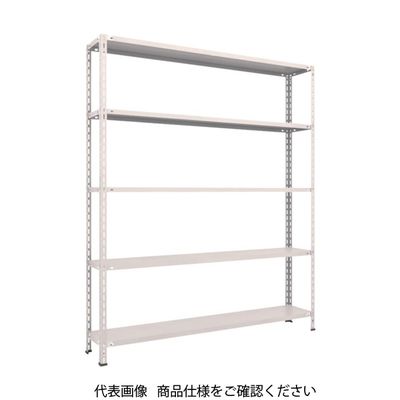 TRUSCO スチールラック 軽量棚 中棚ボルトレス型1800X300X2100 5段 ネオグレー L76V-15 NG 1台(1個)（直送品）
