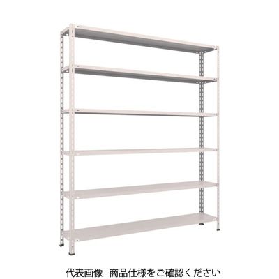 TRUSCO スチールラック 軽量棚 中棚ボルトレス型1800X300X2100 6段 ネオグレー L76V-16 NG 1台(1個)（直送品）